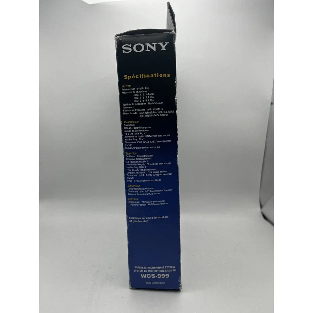 Sony WCS-999 Professional Quality 900MHz Wireless Microphone System